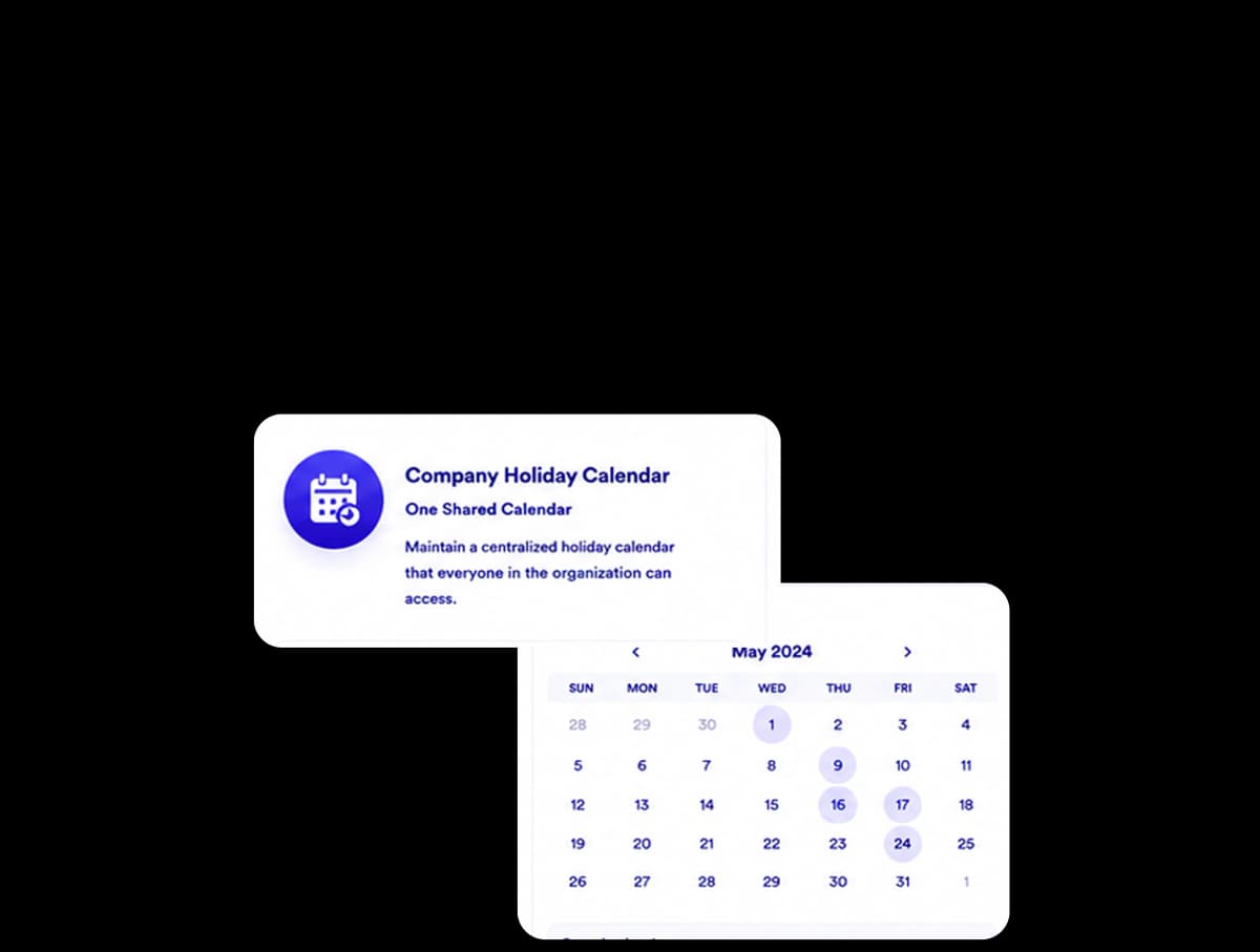One Shared Calendar