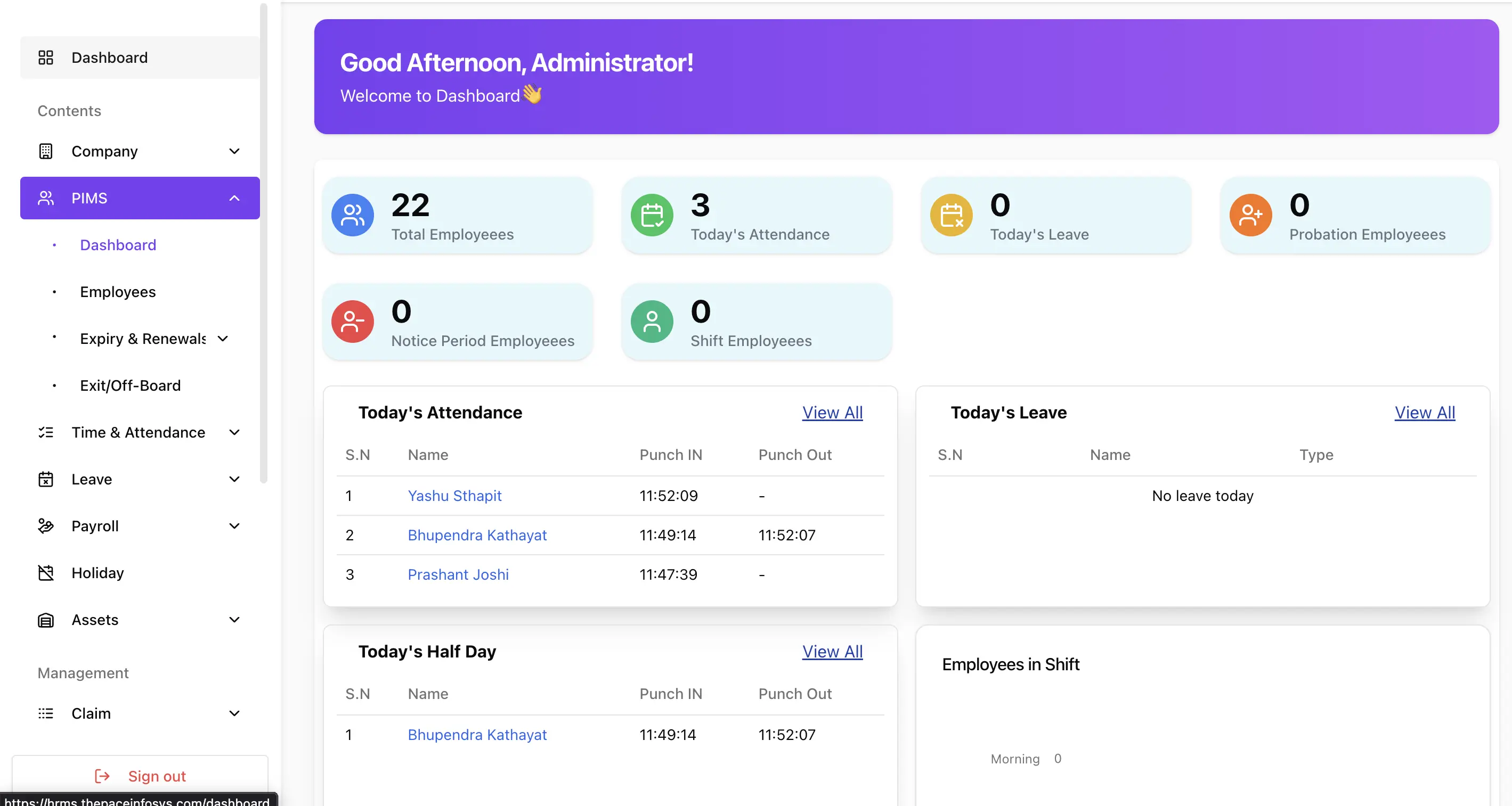Emloyee Management - Advanced Management Feature