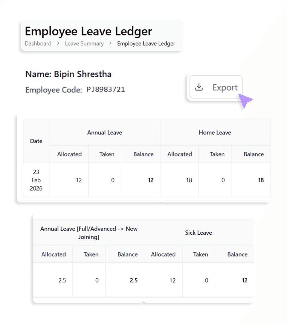 Attendance Reports & Payroll Integration HRMS Feature Preview