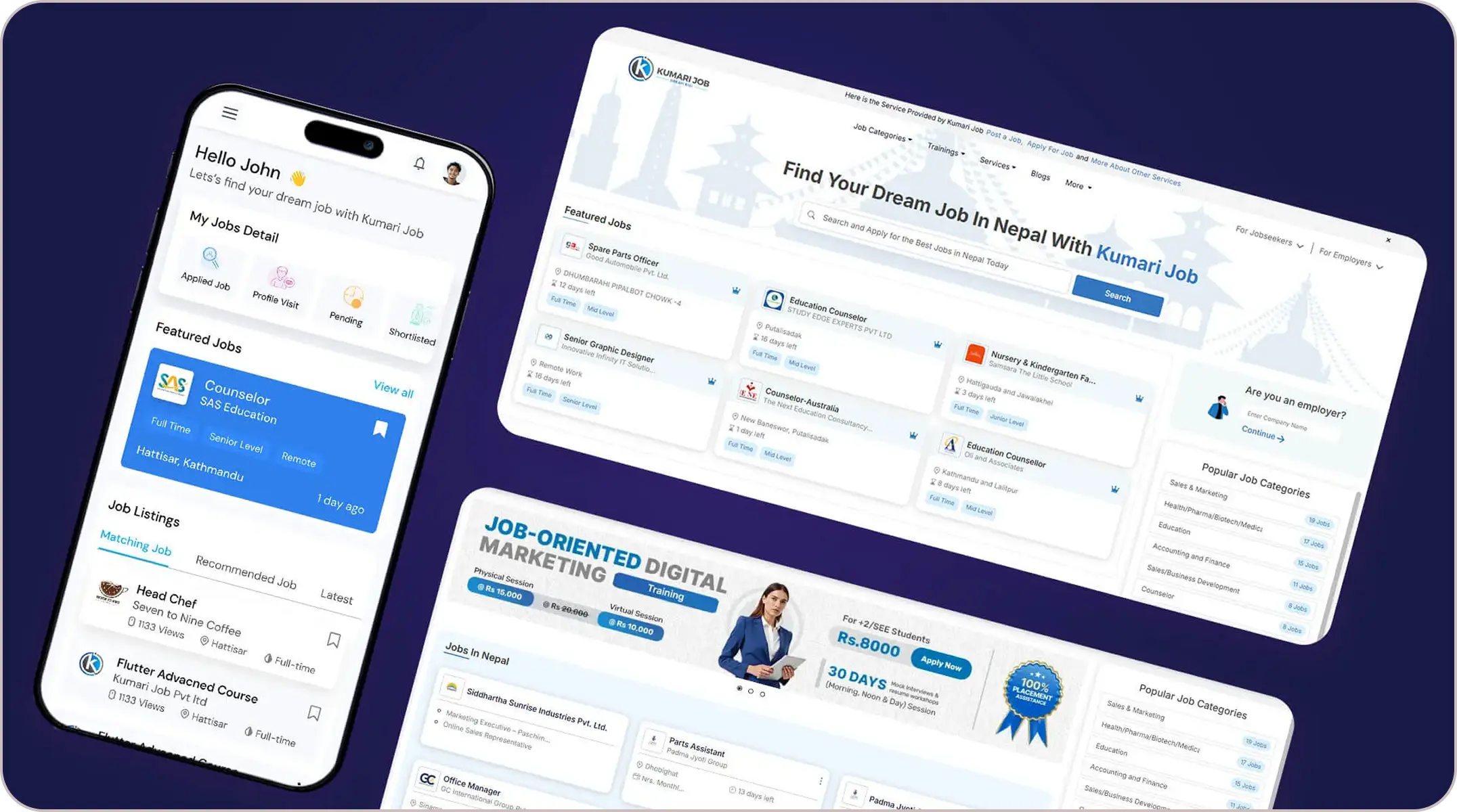 Kumari Job Portal Redesign and Scaling by Pace Infosys