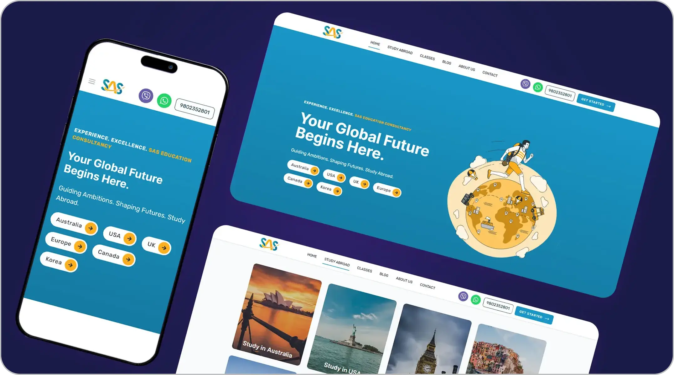 SAS Education Consultancy Responsive Web Platform Design