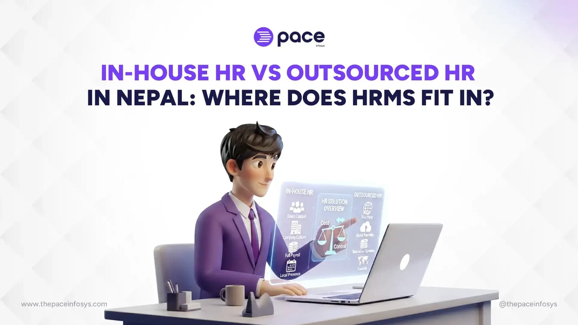 In-house HR vs outsourced HR, HRMS Nepal, outsourced HR Nepal, HR structure Nepal, HRMS for outsourced HR