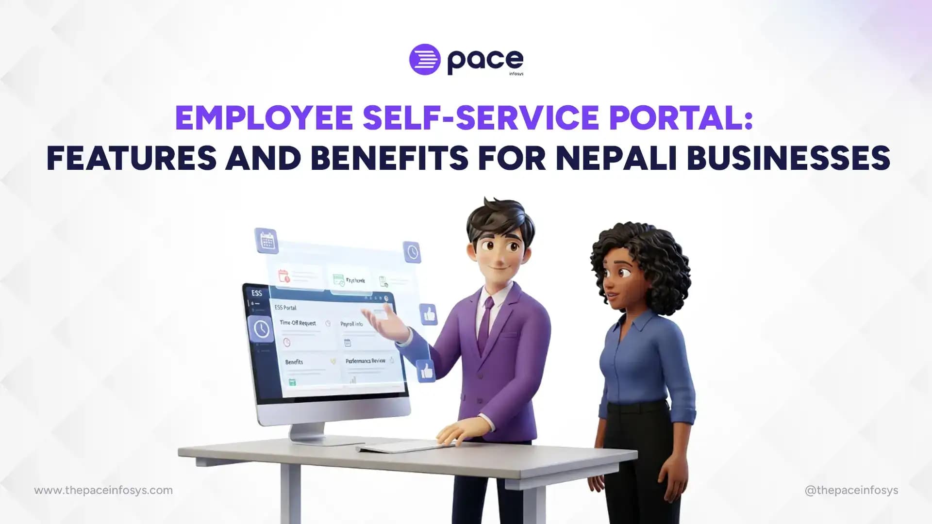 employee self-service portal Nepal, ESS portal HRMS, employee self-service benefits, HRMS Nepal features, self-service HR portal