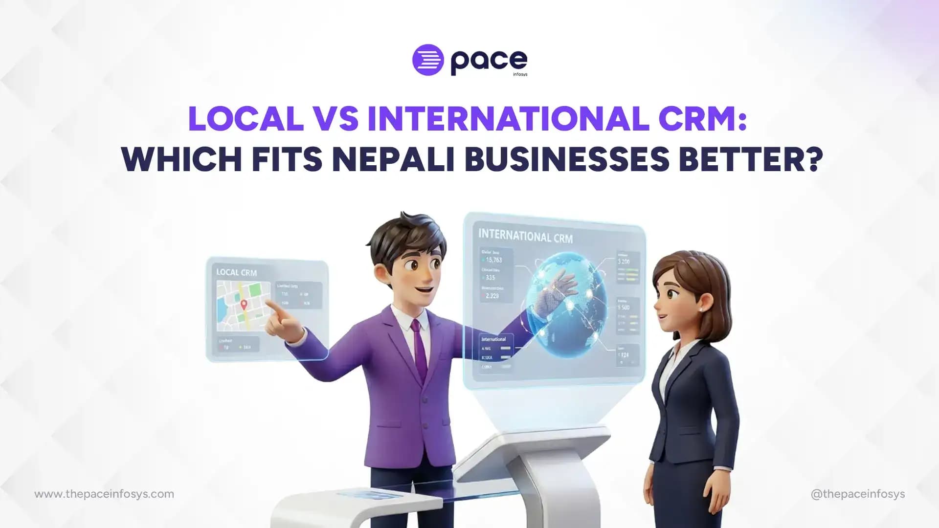 local CRM Nepal, international CRM Nepal, CRM comparison Nepal, best CRM for Nepali businesses, CRM local support Nepal
